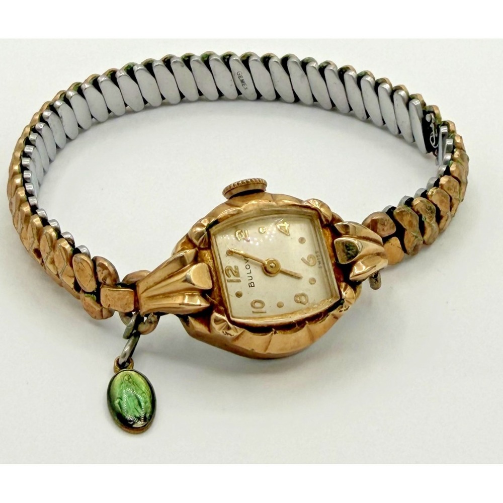 Vintage 1957 Bulova Miss America Ladies Watch Gold Tone w/ Original Box - Picture 2 of 8